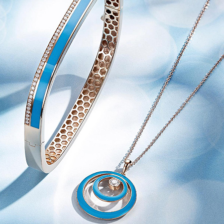simong_blue_enamel_bangle_pendant_necklace